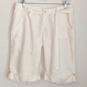 Calvin Klein linen Bermuda shorts size 4